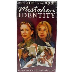 Mistaken Identity VHS Melissa Gilbert Rosanna Arquette Switched at Birth SEALED